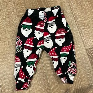 Christmas pajama bottoms 0-3 month